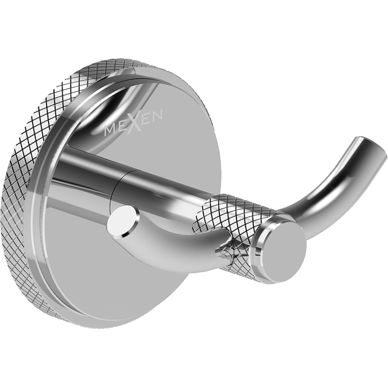 Mexen Gravo crochet double pour serviette, chromé - 70A93012-00