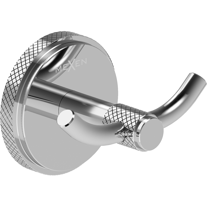 Mexen Gravo dvojni kavelj za brisačo, krom - 70A93012-00