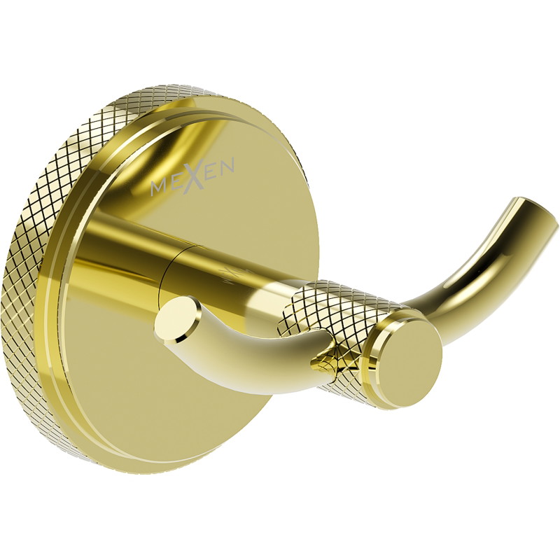 Mexen Gravo dubbelhanddukshållare, guld - 70A93012-50