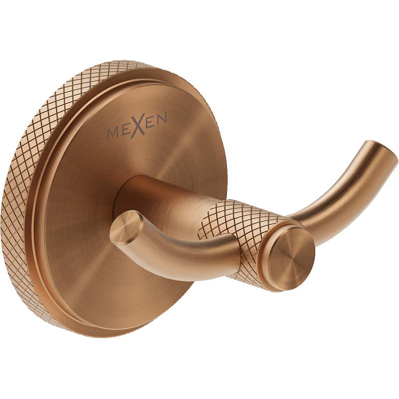 Mexen Gravo crochet double pour serviette, cuivre brossé - 70A93012-65
