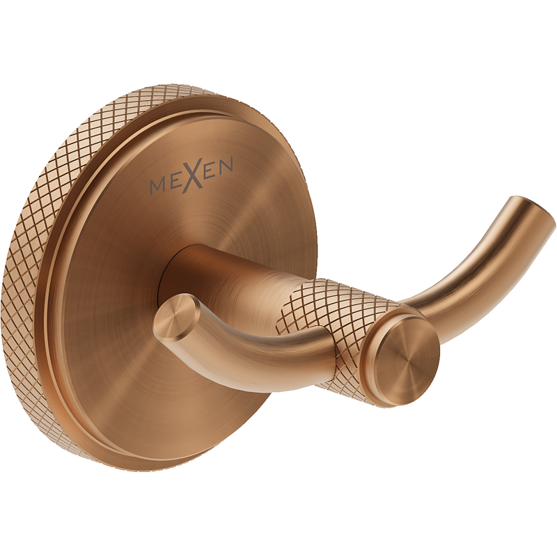 Mexen Gravo dvojni kavelj za brisačo, brušen baker - 70A93012-65