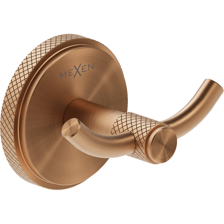 Mexen Gravo crochet double pour serviette, cuivre brossé - 70A93012-65