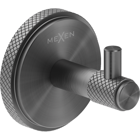 Mexen Gravo handdoekhaak, gepolijst gun grijs - 70A93011-66