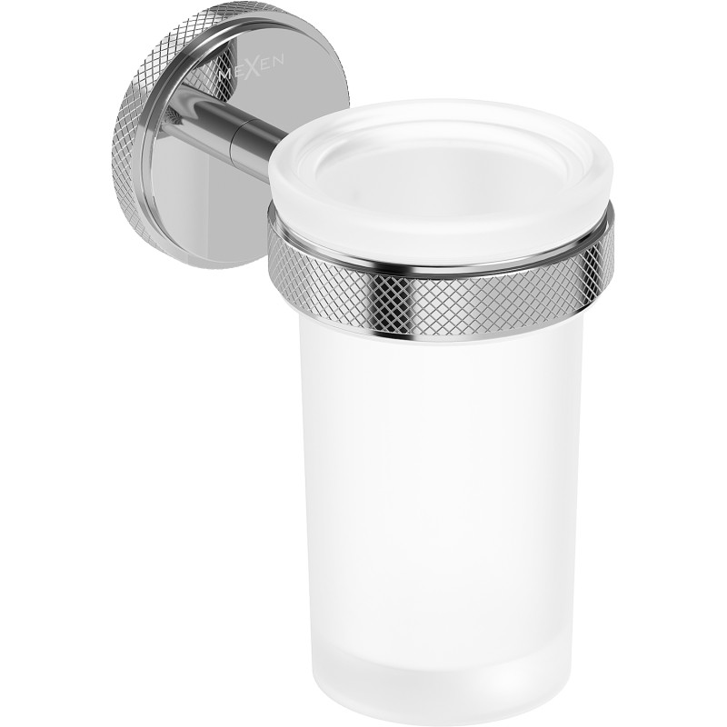 Mexen Gravo copo para escovas de dentes, cromado - 70A93051-00