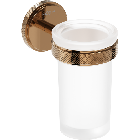 Mexen Gravo zobu birstes turētājs, rozā zelts - 70A93051-60