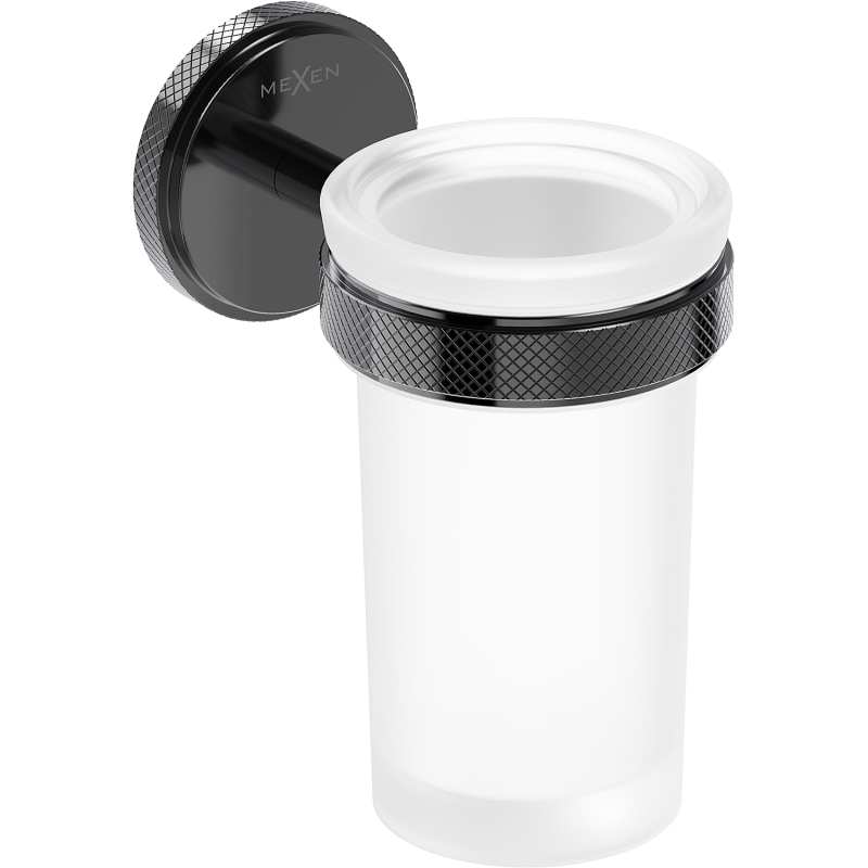 Mexen Gravo zobu birstes turētājs, melns hroms - 70A93051-73