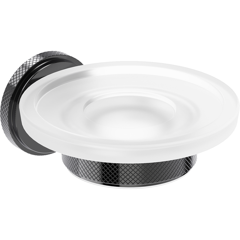 Mexen Gravo ziepju trauks, melns hroms - 70A93055-73