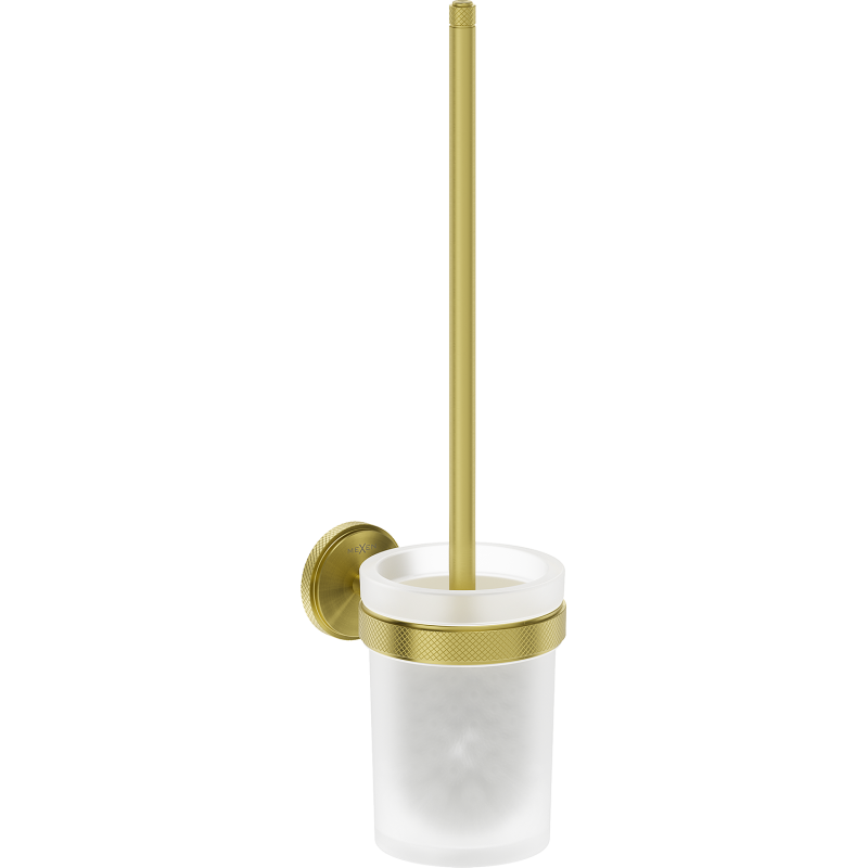 Mexen Gravo brosse de toilette, or brossé - 70A93071-55