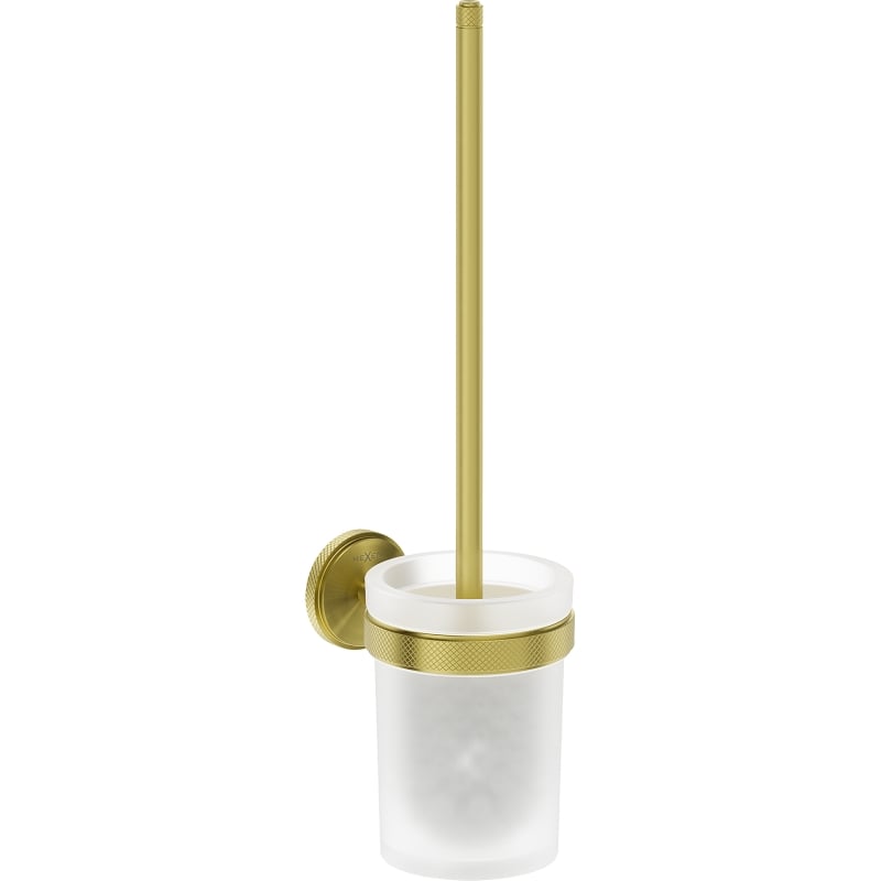 Mexen Gravo spazzola per WC, oro spazzolato - 70A93071-55