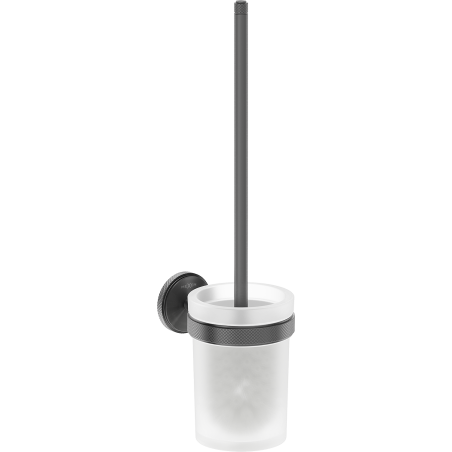 Mexen Gravo brosse de toilette, gris canon brossé - 70A93071-66