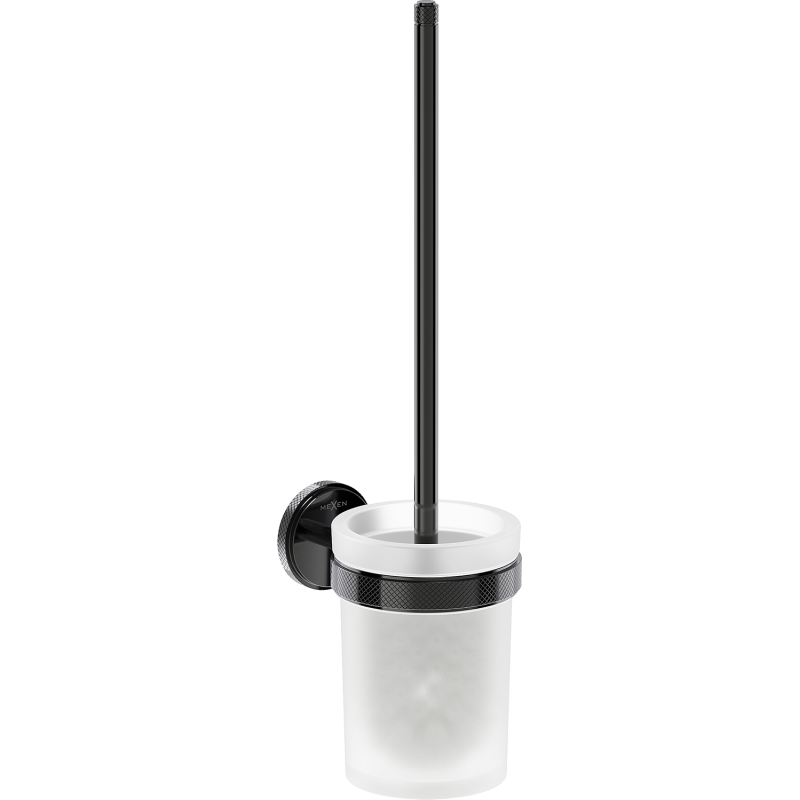 Mexen Gravo toaletna ščetka, črna krom - 70A93071-73