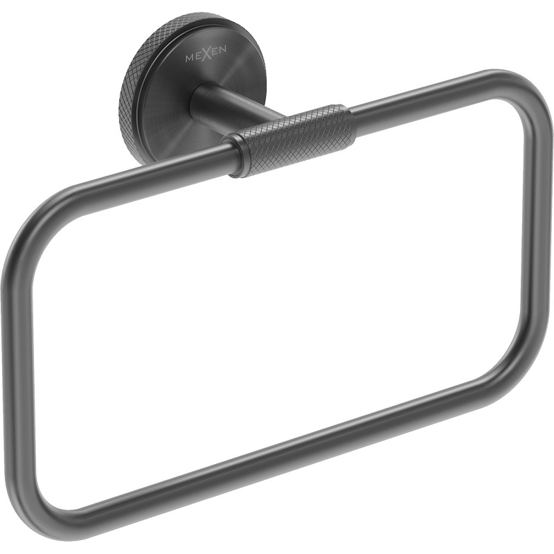 Mexen Gravo appendiabiti per asciugamani, grigio pistola spazzolato - 70A93031-66