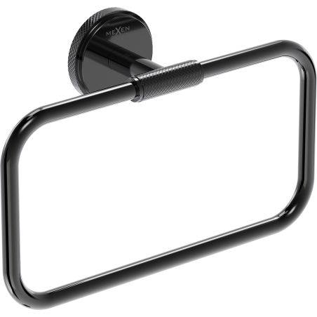 Mexen Gravo handdoekrek, black chrome - 70A93031-73