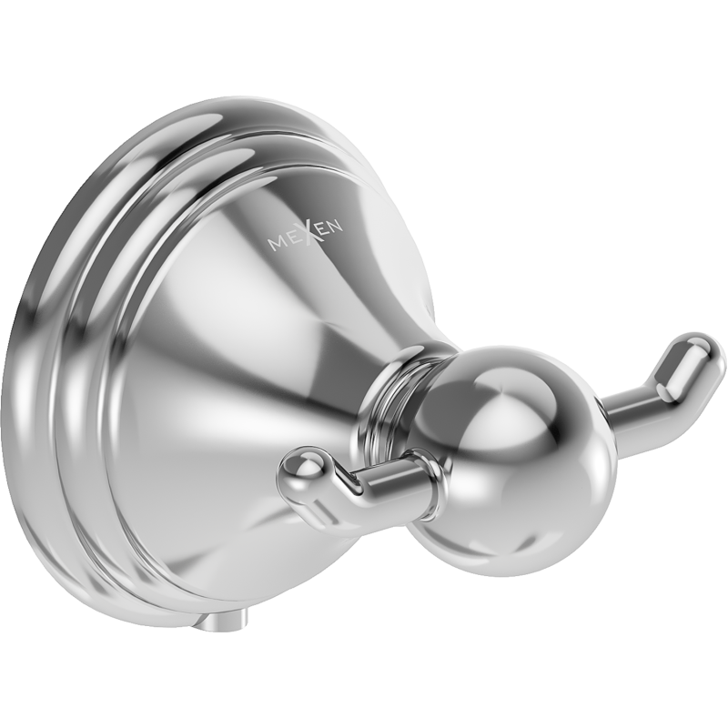 Mexen Lusso διπλός γάντζος για πετσέτα, χρώμιο - 70A16812-00