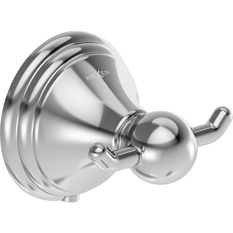 Mexen Lusso doppelter Handtuchhaken, Chrom - 70A16812-00