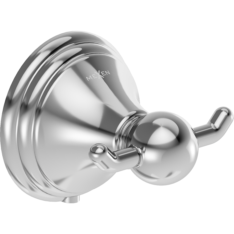 Mexen Lusso dubults dvieļu āķis, hroms - 70A16812-00