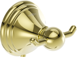 Mexen Lusso διπλό γάντζο για πετσέτα, χρυσό - 70A16812-50