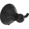 Mexen Lusso gancho doble para toallas, negro - 70A16812-70