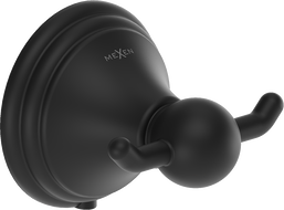 Mexen Lusso crochet double pour serviette, noir - 70A16812-70