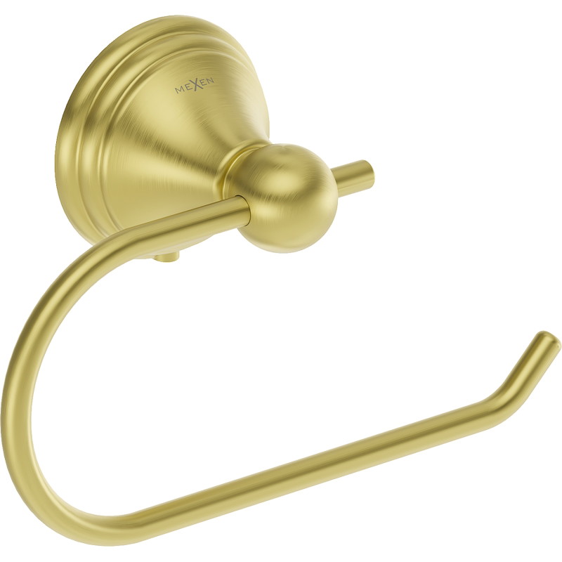 Mexen Lusso soporte para papel higiénico, oro cepillado - 70A16823-55