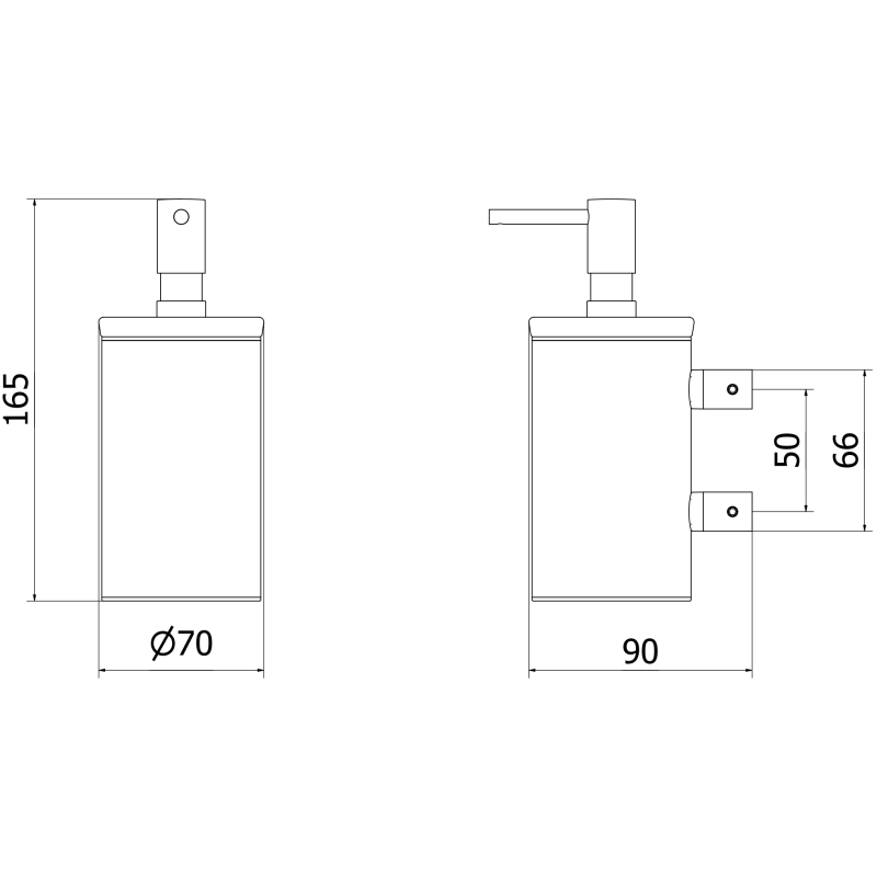 Mexen Loop ziepju dozators, matēta vara - 70A71058-65