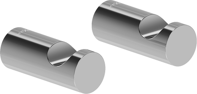 Mexen Loop dvie dvieļu āķi, hromēti - 70A71010-00