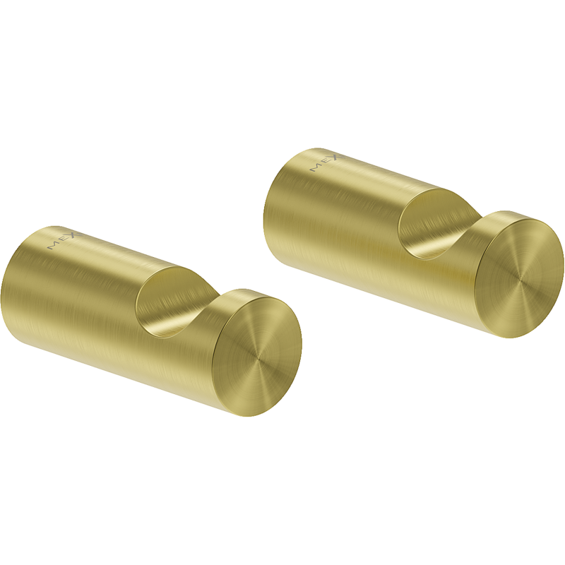 Mexen Loop crochet à serviette (2 pcs), or brossé - 70A71010-55