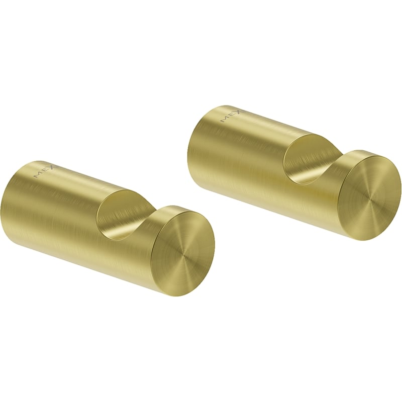 Mexen Loop gancio per asciugamani (2 pezzi), oro spazzolato - 70A71010-55