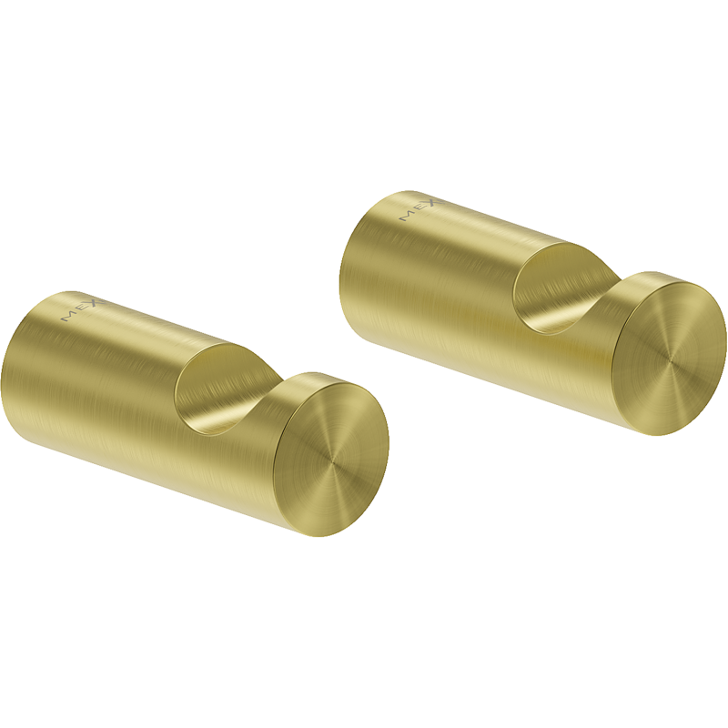 Mexen Loop γάντζος για πετσέτα (2 τμχ.), χρυσός βουρτσισμένος - 70A71010-55