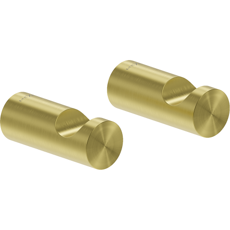 Mexen Loop gancio per asciugamani (2 pezzi), oro spazzolato - 70A71010-55