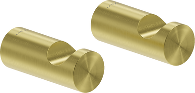 Mexen Loop towel hook (2 pcs), brushed gold - 70A71010-55