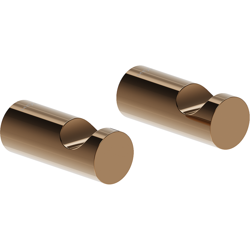 Mexen Loop crochet à serviette (2 pièces), or rose - 70A71010-60