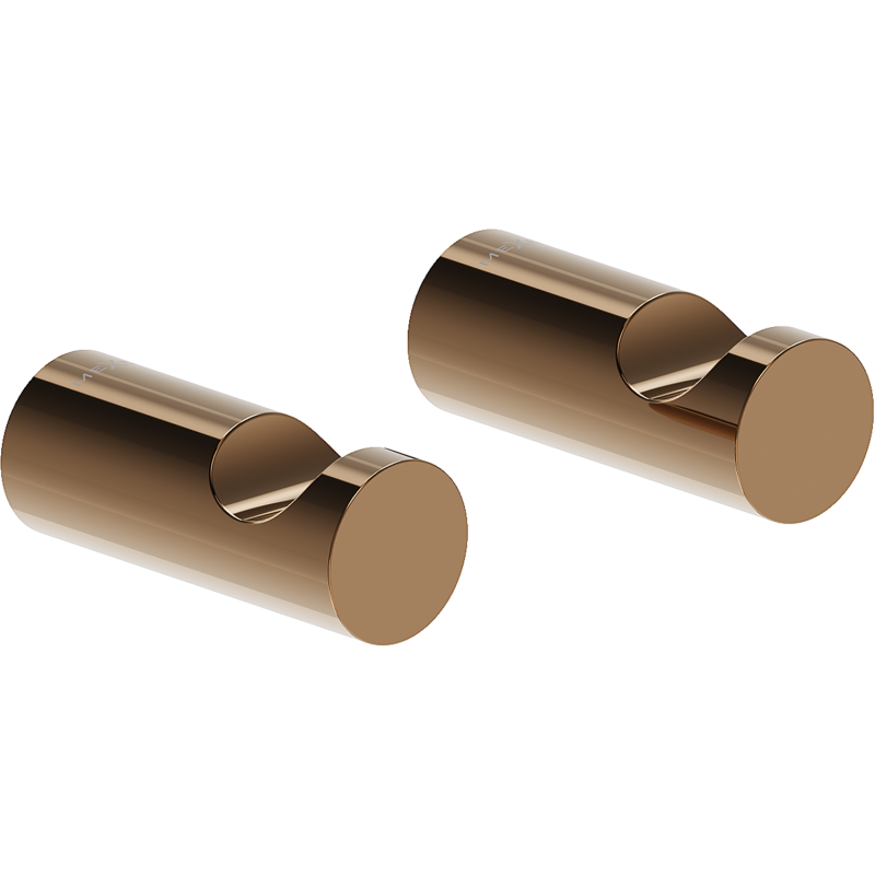 Mexen Loop kavelj za brisače (2 kosa), rožnato zlato - 70A71010-60