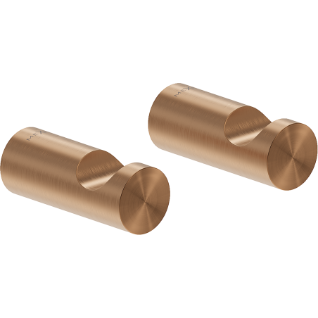 Mexen Loop crochet à serviette (2 pcs), cuivre brossé - 70A71010-65