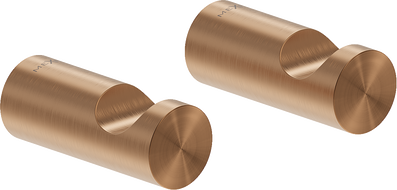 Mexen Loop άγκιστρο για πετσέτα (2 τεμ.), βουρτσισμένος χαλκός - 70A71010-65