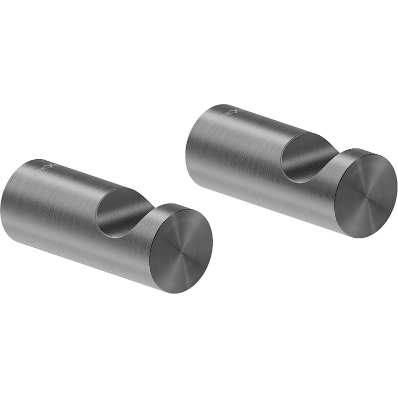 Mexen Loop Handtuchhaken (2 Stk.), gebürstetes Gun Gray - 70A71010-66