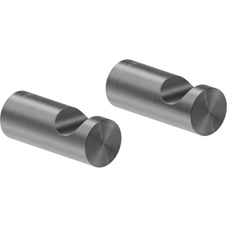 Mexen Loop crochet pour serviette (2 pièces), gris acier brossé - 70A71010-66