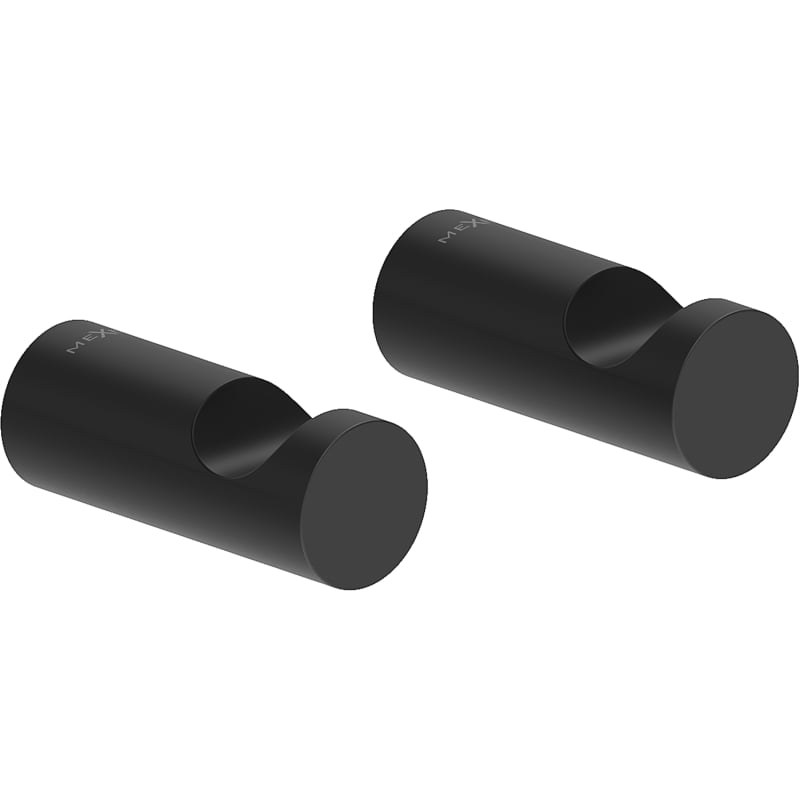 Mexen Loop handdoekhaak (2 stuks), zwart - 70A71010-70