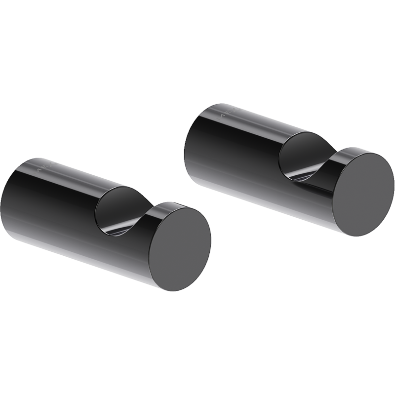 Mexen Loop kljukica za brisačo (2 kosa), črna krom - 70A71010-73