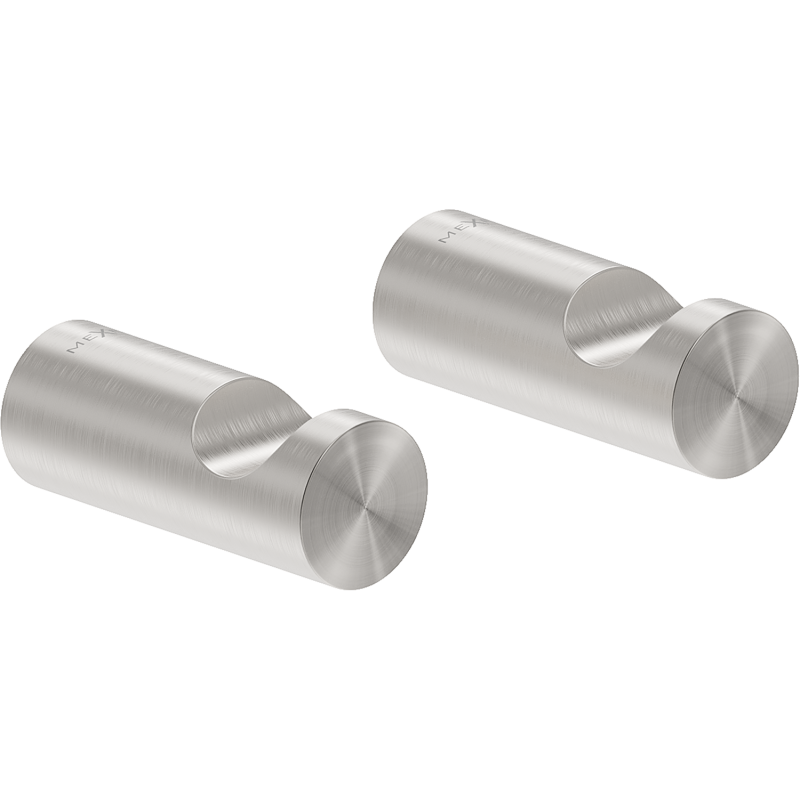 Mexen Loop kljuka za brisače (2 kosa), brušen nikelj - 70A71010-97