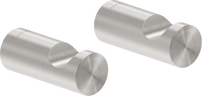 Mexen Loop crochet pour serviette (2 pièces), nickel brossé - 70A71010-97