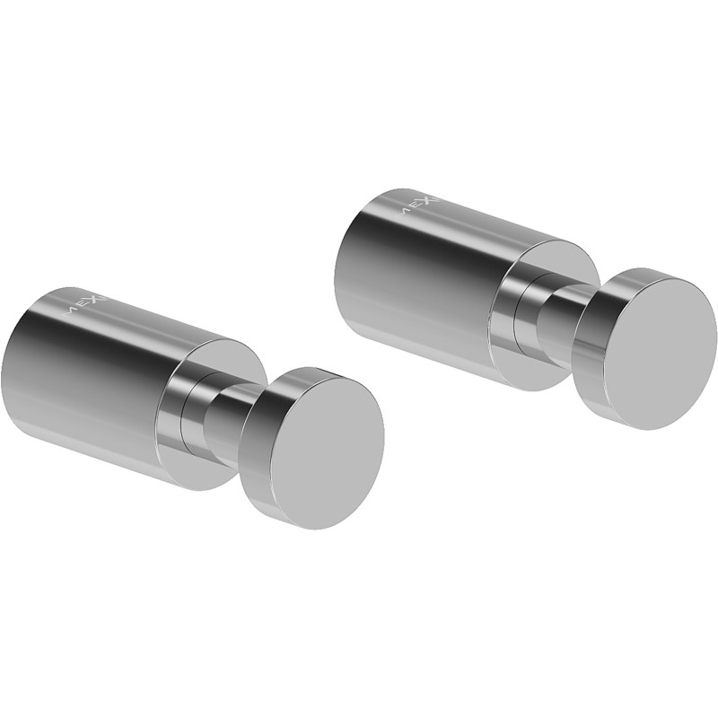 Mexen Loop handdoekhaak (2 stuks), chroom - 70A71011-00
