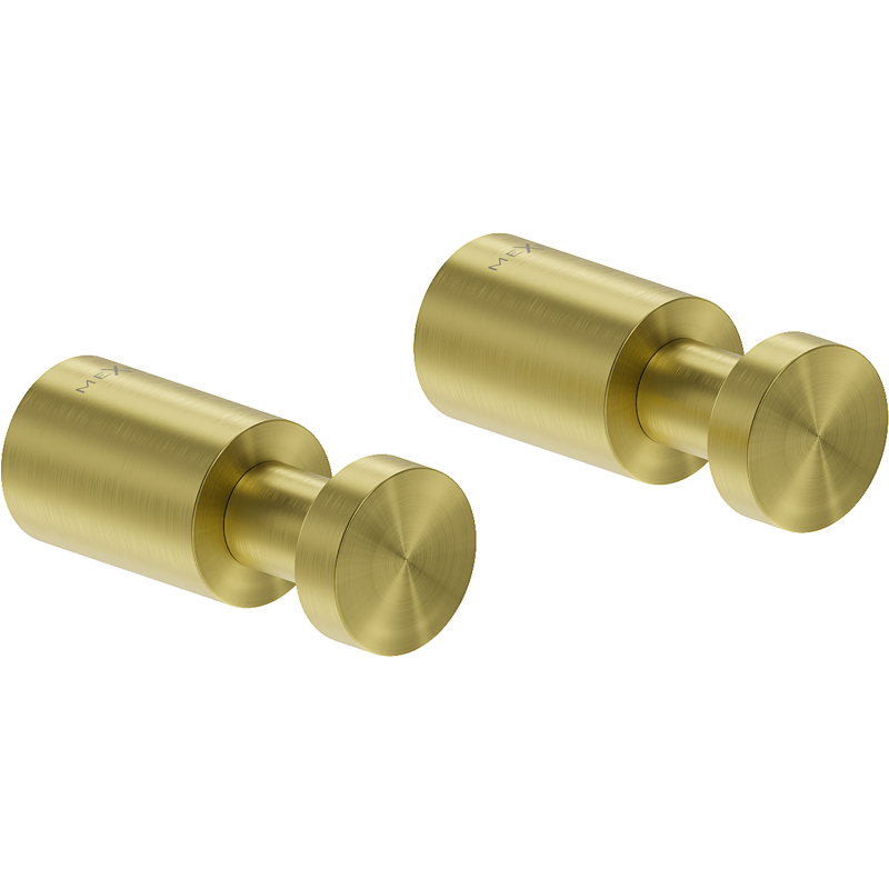 Mexen Loop kavelj za brisačo (2 kosa), brušeno zlato - 70A71011-55