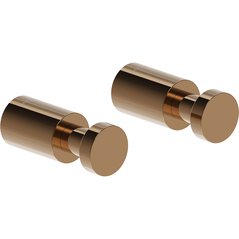 Mexen Loop crochet à serviette (2 pièces), or rose - 70A71011-60