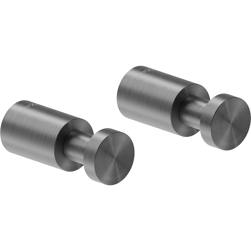 Mexen Loop κρεμάστρα πετσέτας (2 τεμάχια), gun gray βουρτσισμένο - 70A71011-66