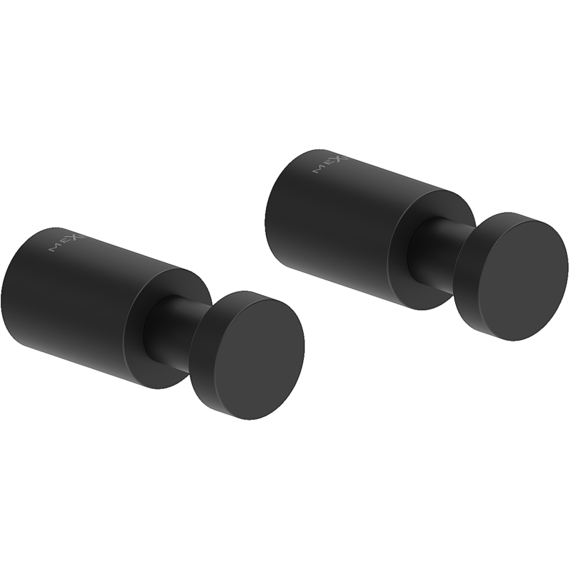 Mexen Loop γάντζος για πετσέτα (2 τεμάχια), μαύρος - 70A71011-70