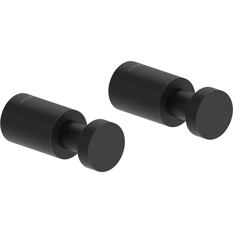 Mexen Loop handdoekhaak (2 stuks), zwart - 70A71011-70