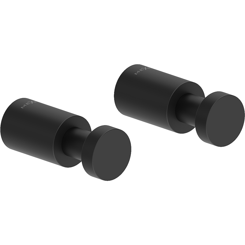 Mexen Loop kljuka za brisače (2 kosa), črna - 70A71011-70