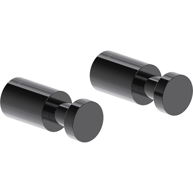 Mexen Loop gancho para toalha (2 un.), black chrome - 70A71011-73