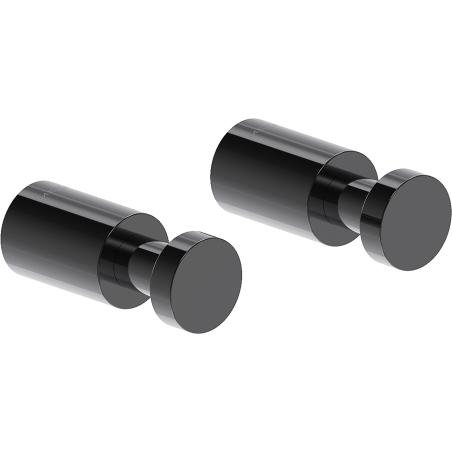 Mexen Loop kavelj za brisačo (2 kosa), črni krom - 70A71011-73